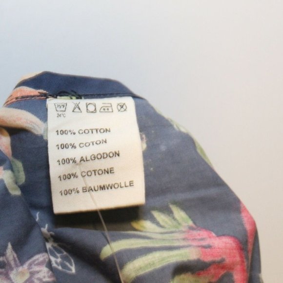 NWT Anthropologie Home Floral Crochet Butterfly Field Apron Navy One Size H12862 - Picture 7 of 8